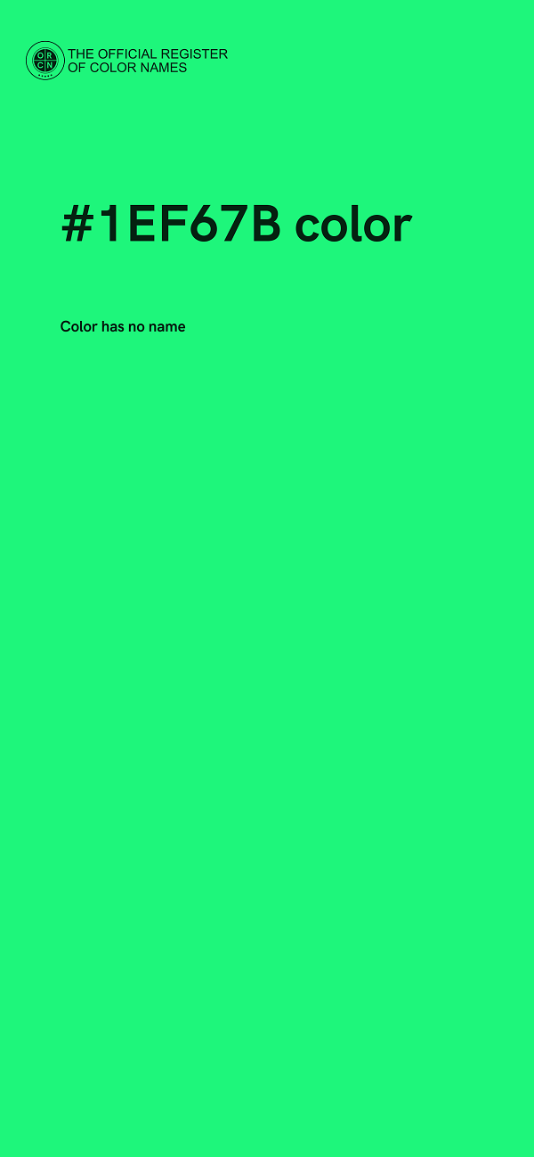 #1EF67B color image