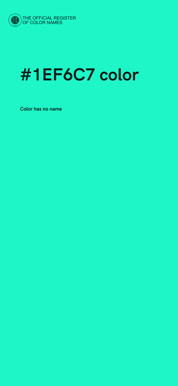 #1EF6C7 color image