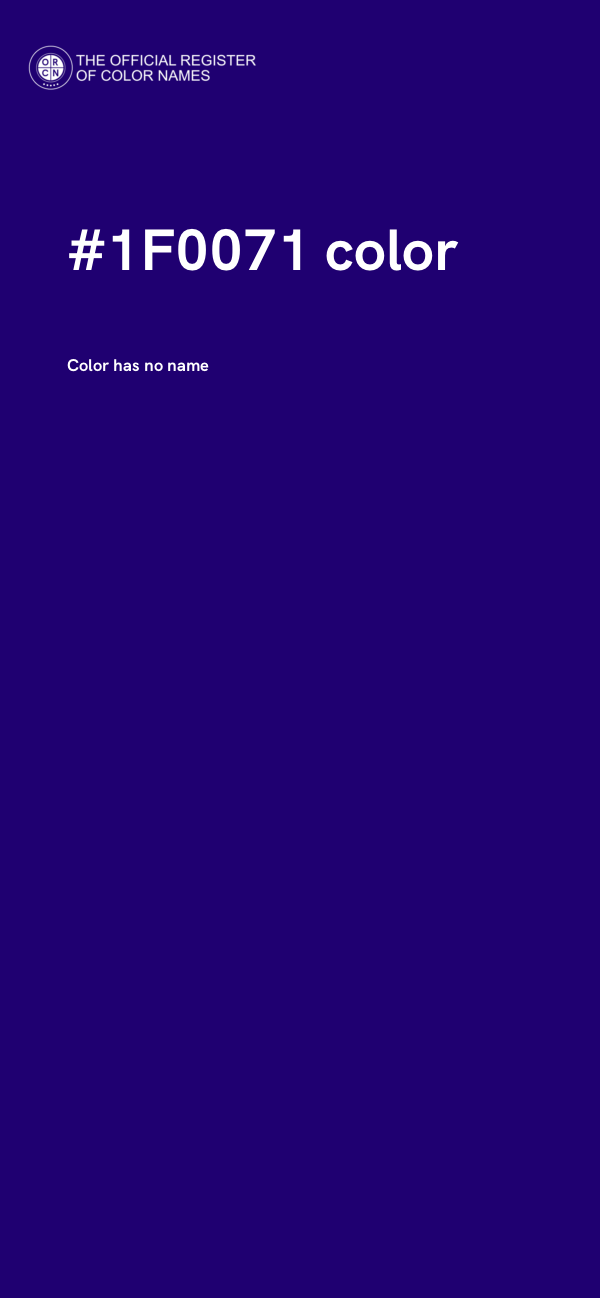 #1F0071 color image