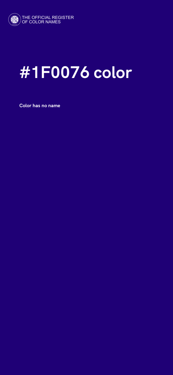 #1F0076 color image