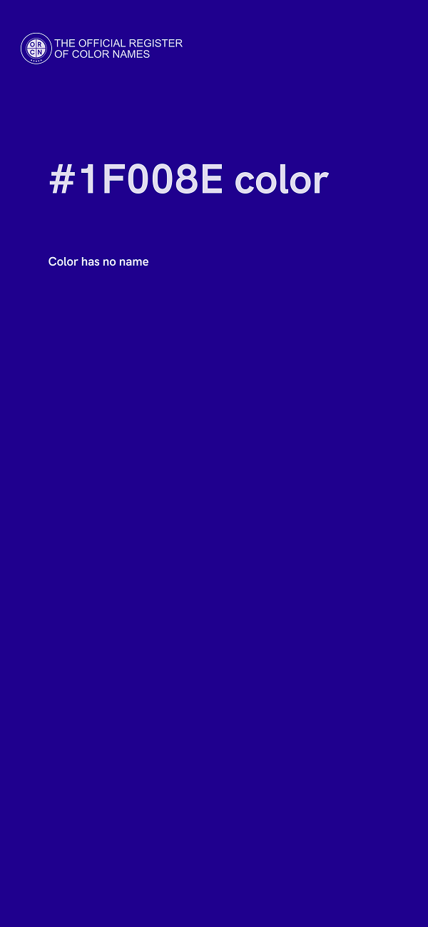 #1F008E color image