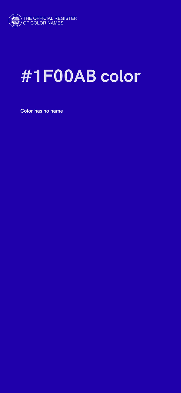 #1F00AB color image