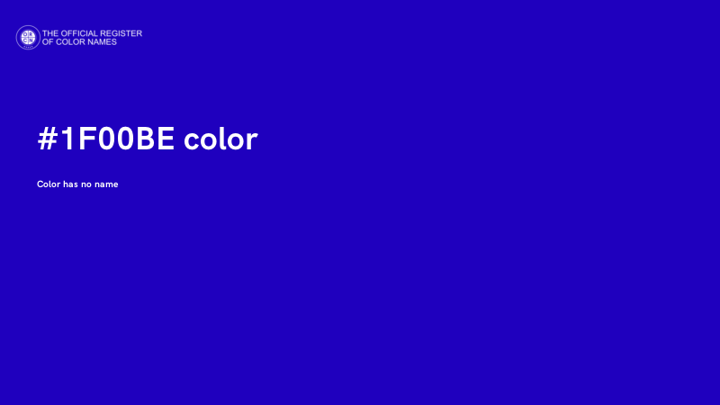 #1F00BE color image