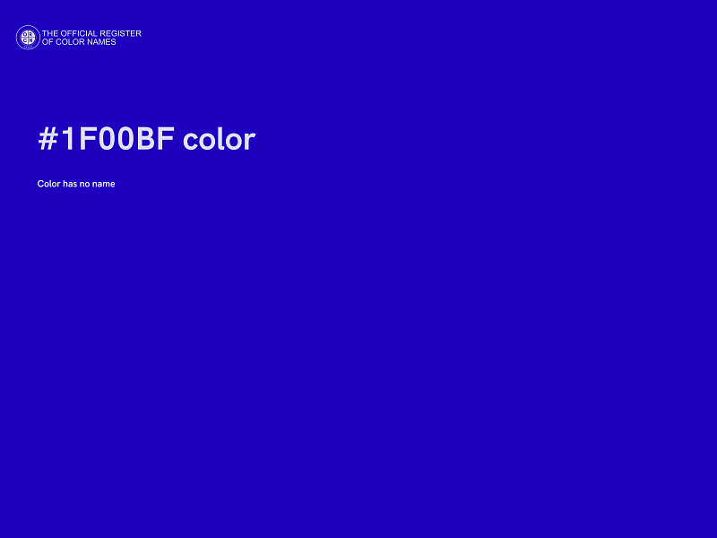 #1F00BF color image