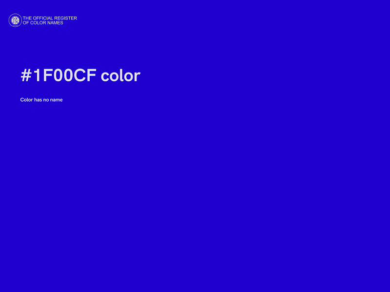 #1F00CF color image