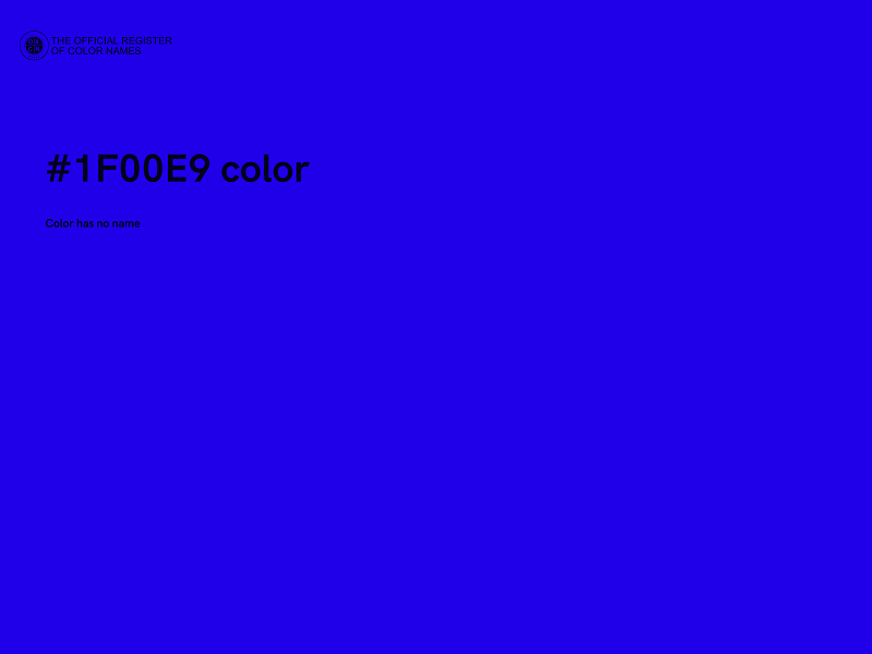 #1F00E9 color image