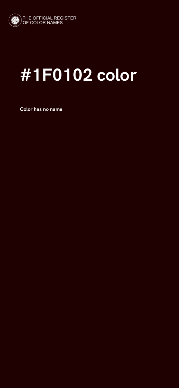 #1F0102 color image