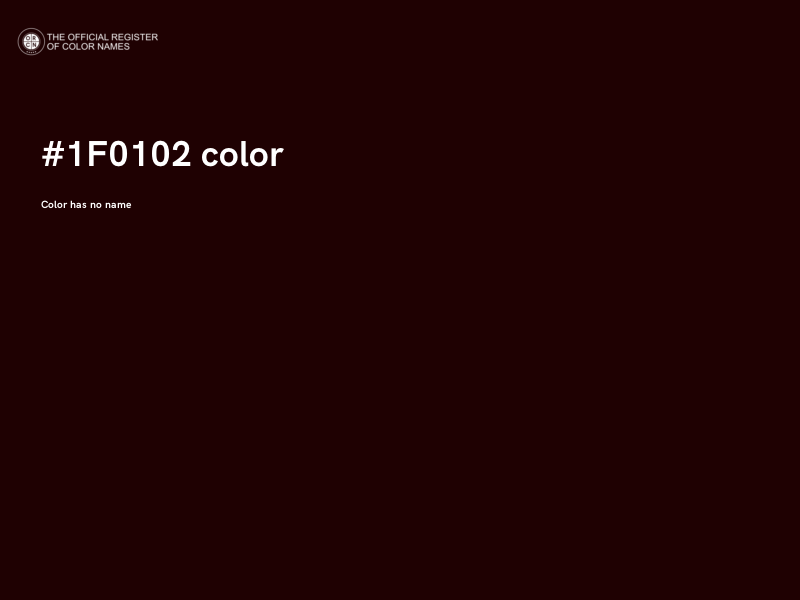 #1F0102 color image