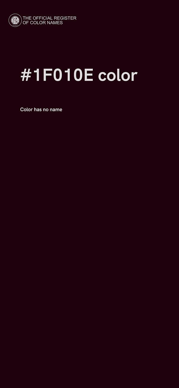 #1F010E color image