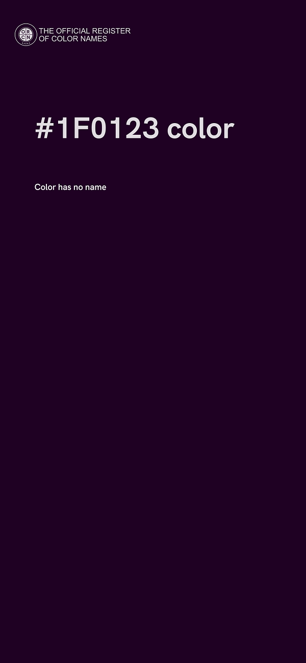 #1F0123 color image