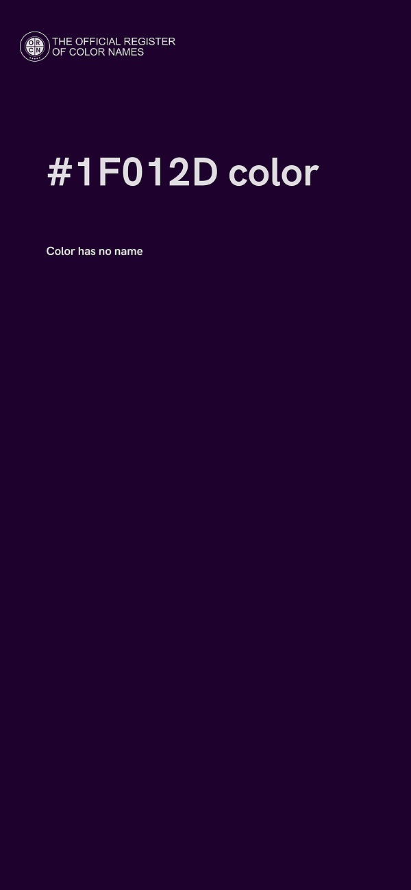 #1F012D color image