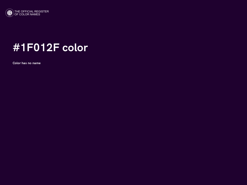 #1F012F color image