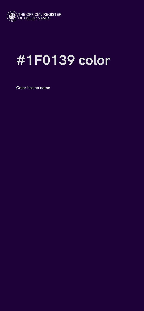 #1F0139 color image