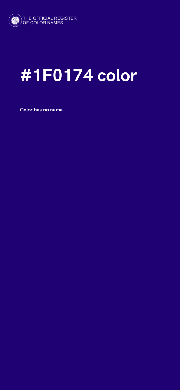 #1F0174 color image
