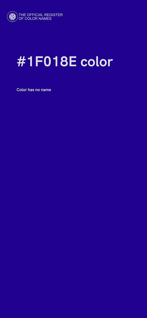 #1F018E color image