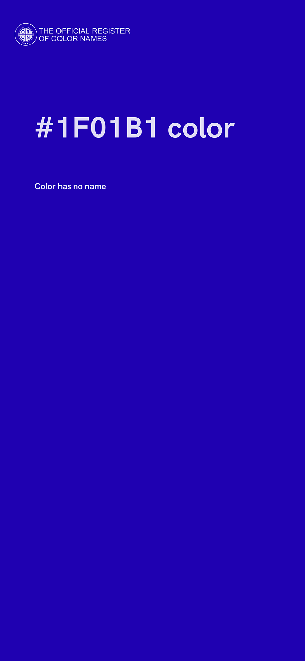 #1F01B1 color image