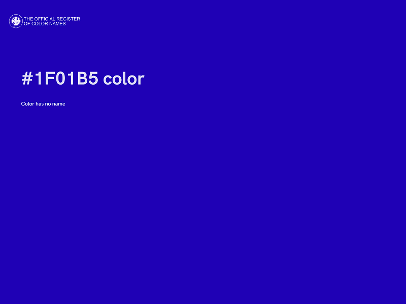 #1F01B5 color image