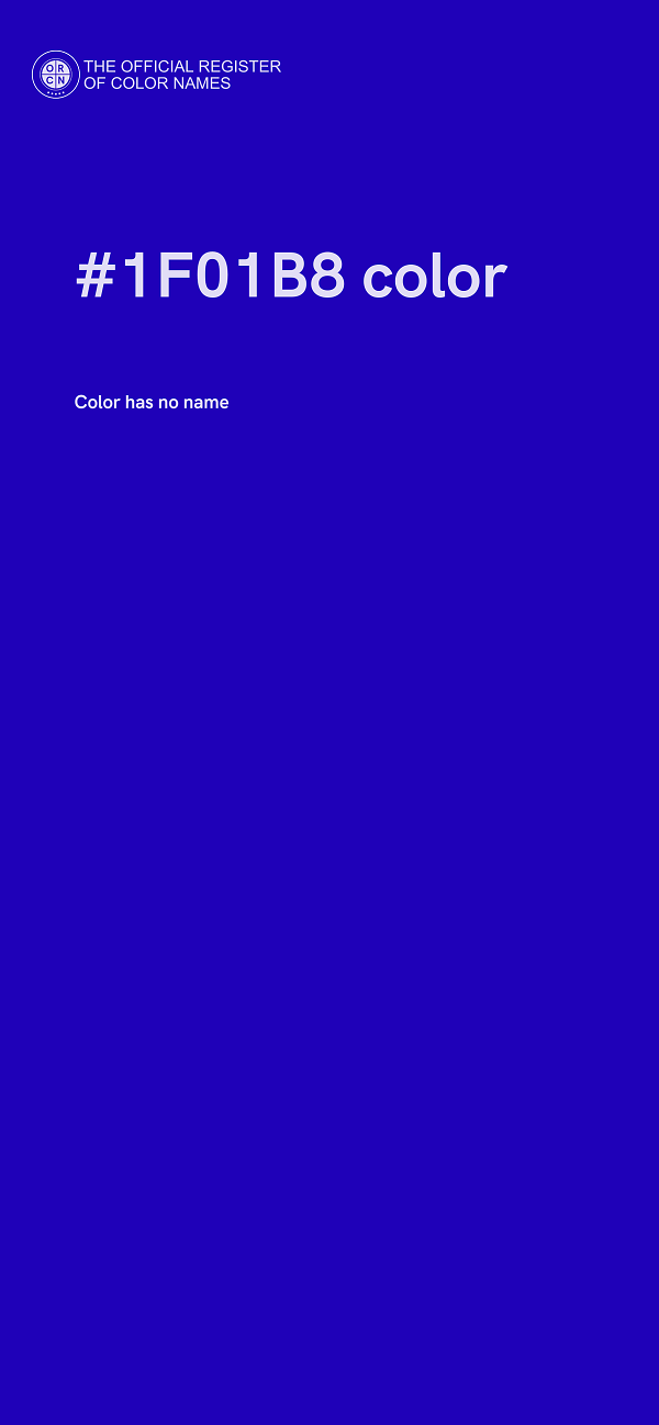 #1F01B8 color image