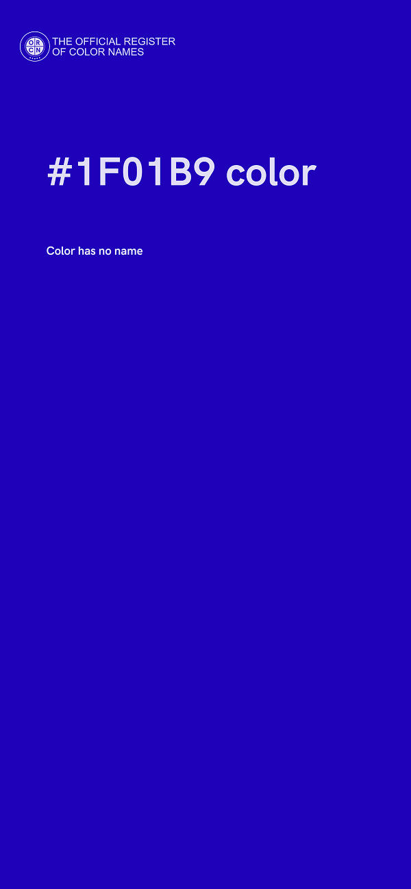 #1F01B9 color image
