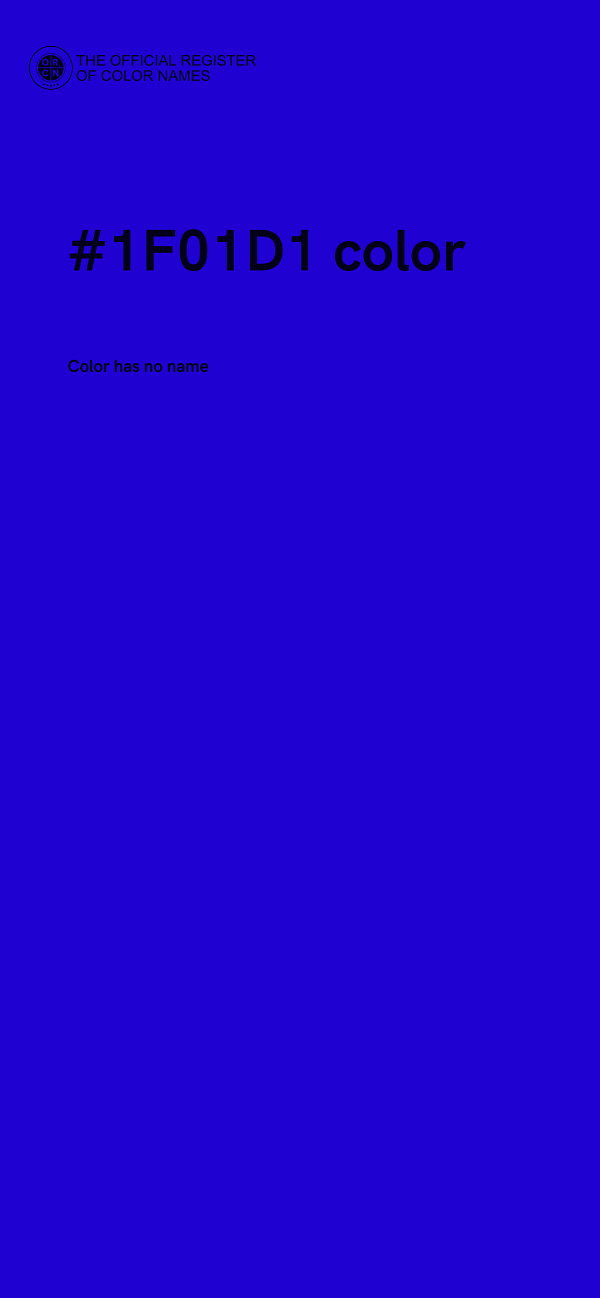 #1F01D1 color image