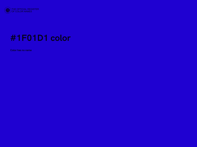 #1F01D1 color image