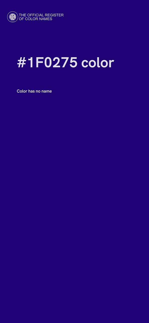 #1F0275 color image