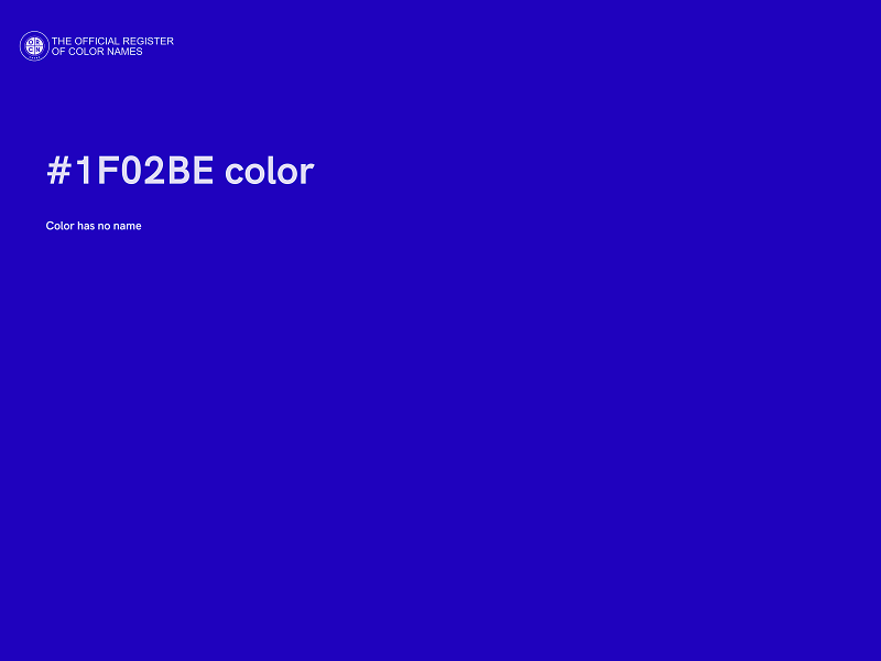 #1F02BE color image