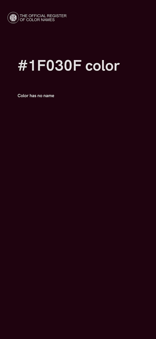 #1F030F color image