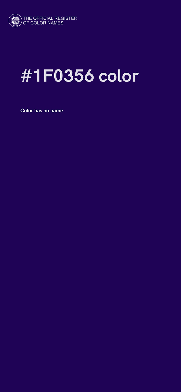 #1F0356 color image