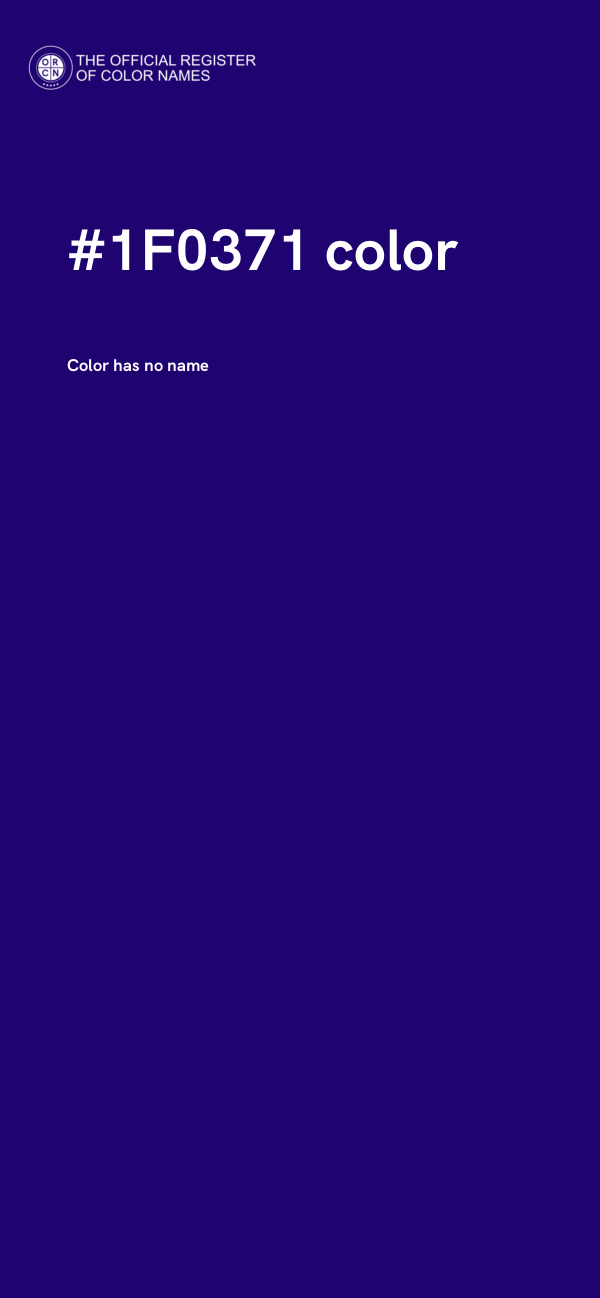 #1F0371 color image