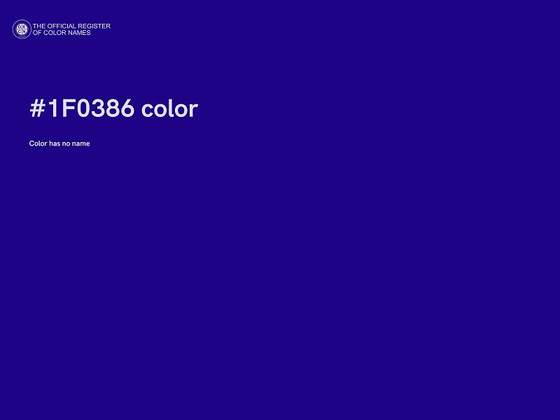 #1F0386 color image