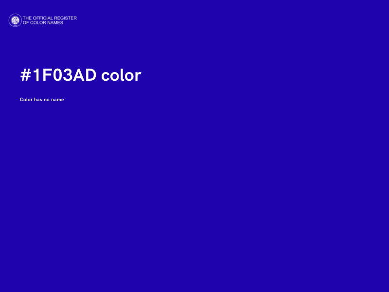 #1F03AD color image