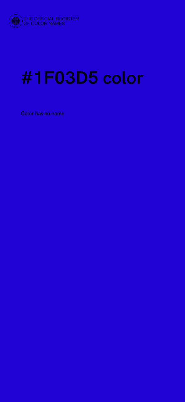 #1F03D5 color image