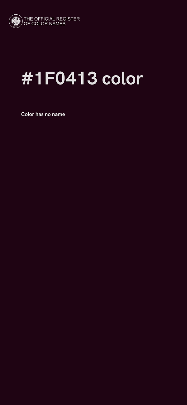 #1F0413 color image
