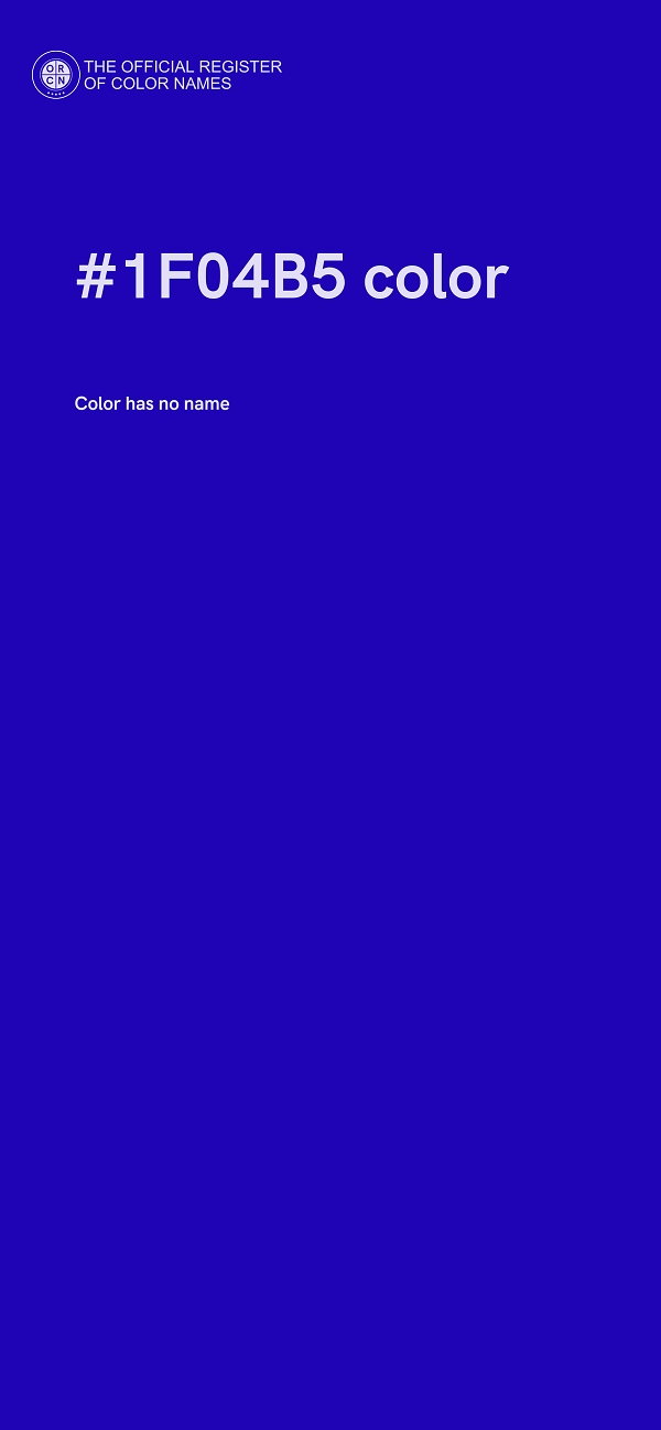 #1F04B5 color image
