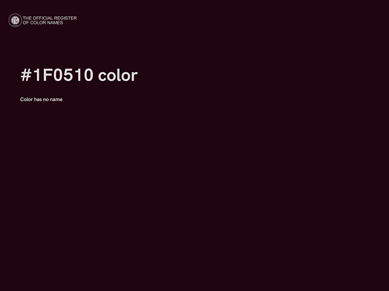 #1F0510 color image