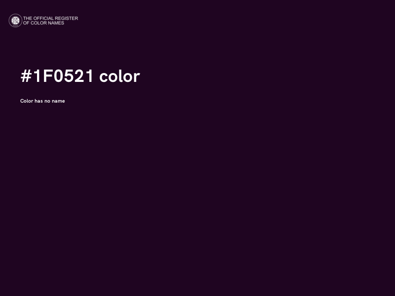#1F0521 color image