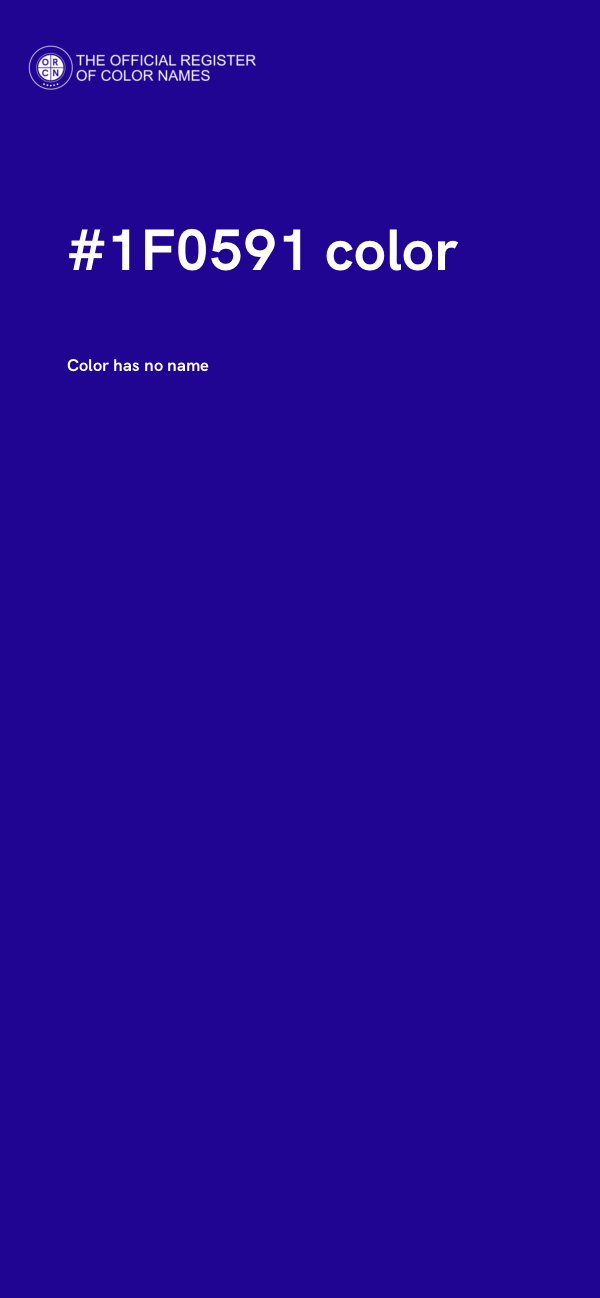 #1F0591 color image