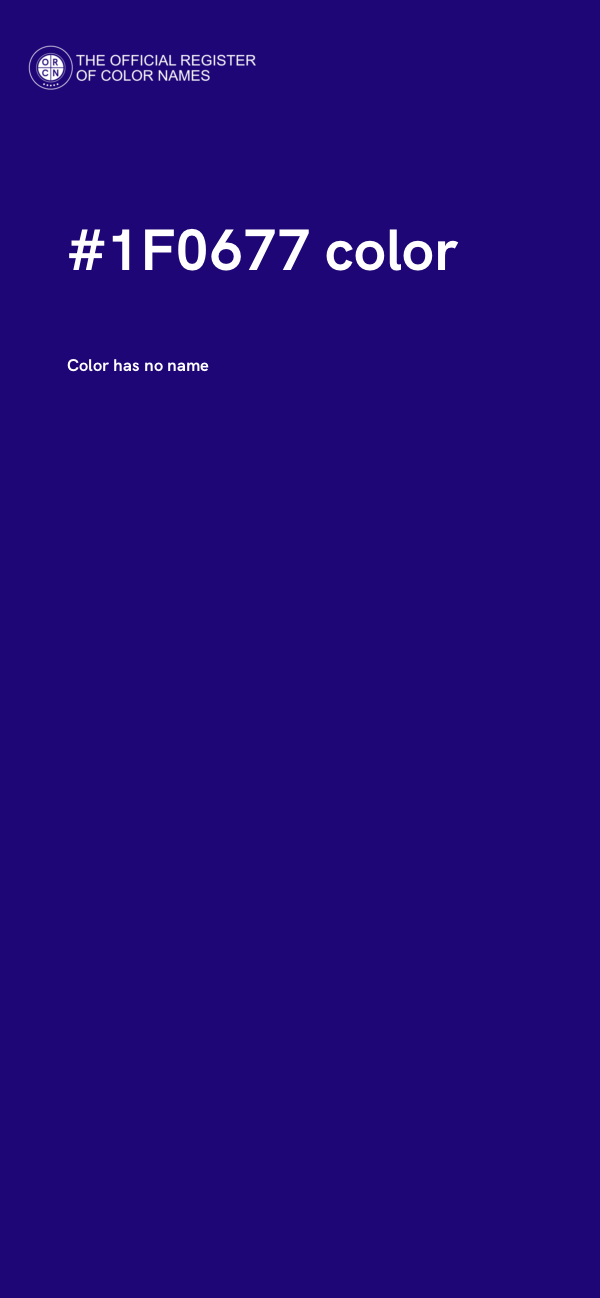 #1F0677 color image