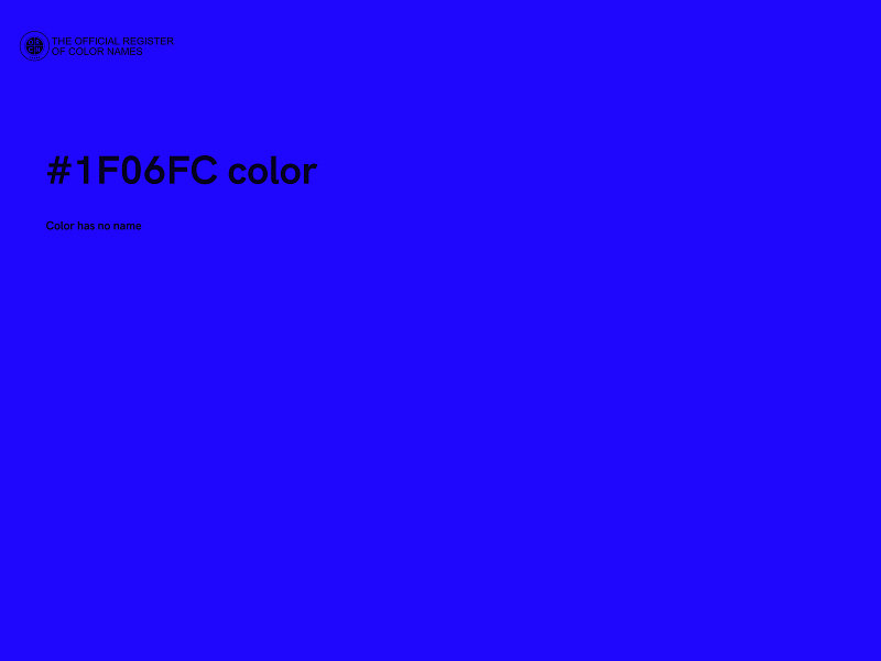 #1F06FC color image