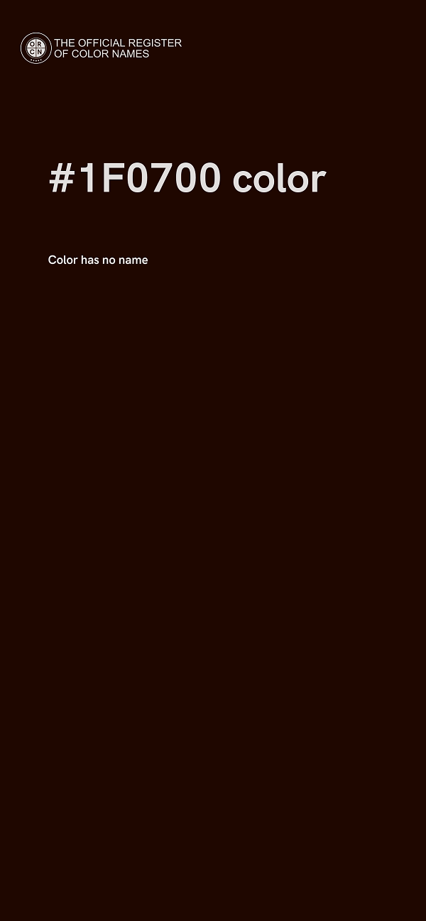 #1F0700 color image