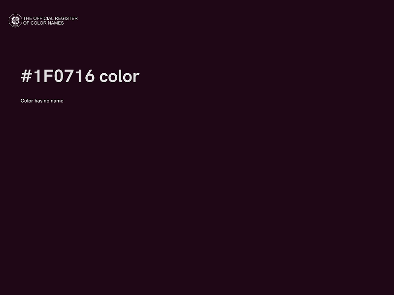 #1F0716 color image
