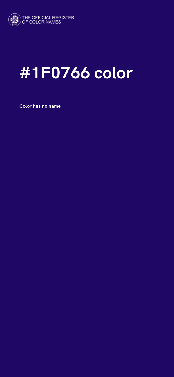 #1F0766 color image