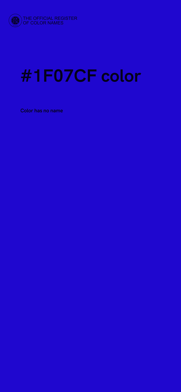 #1F07CF color image