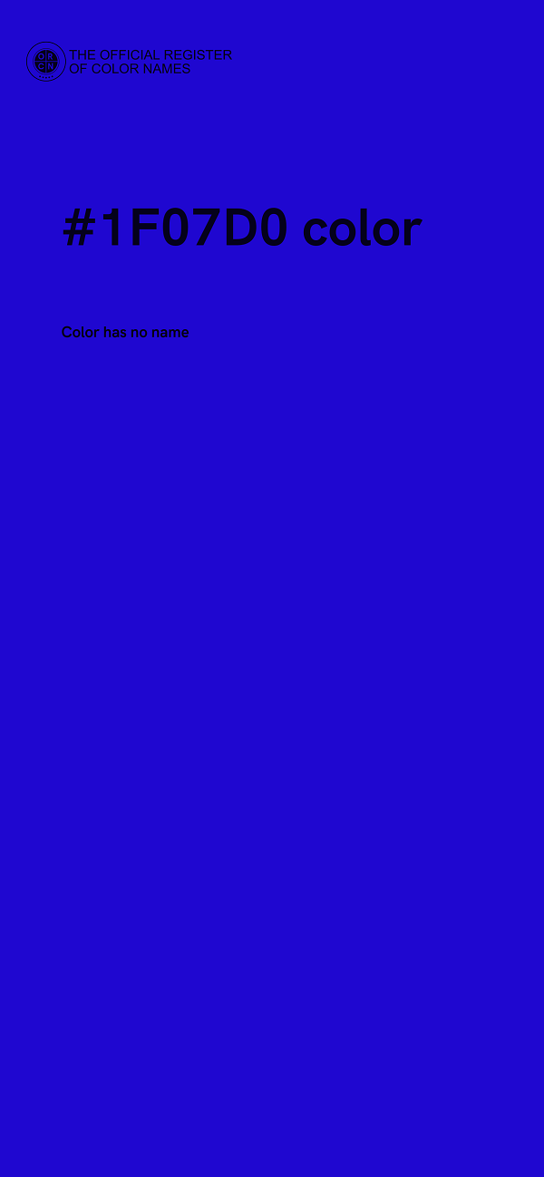 #1F07D0 color image