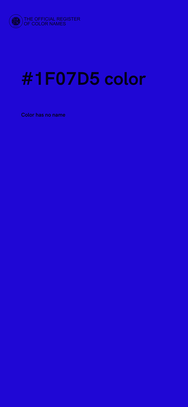 #1F07D5 color image