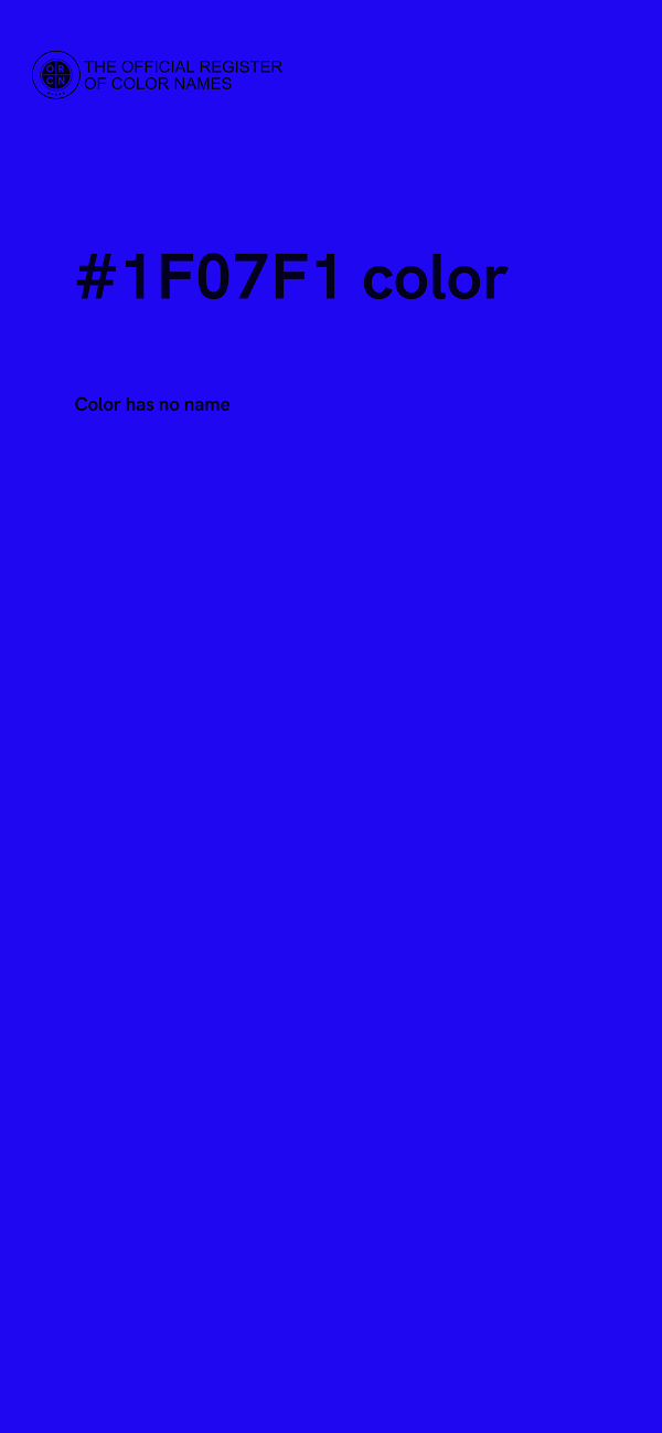 #1F07F1 color image