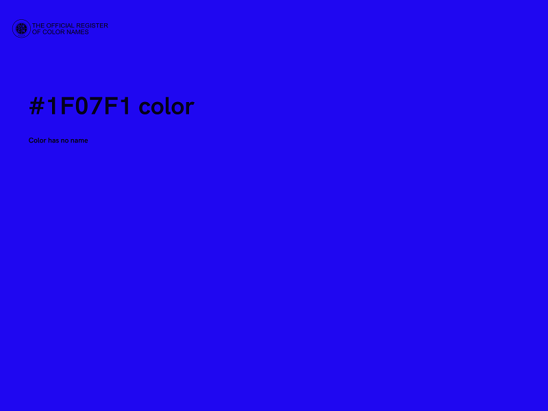 #1F07F1 color image
