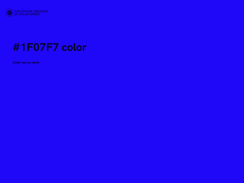 #1F07F7 color image