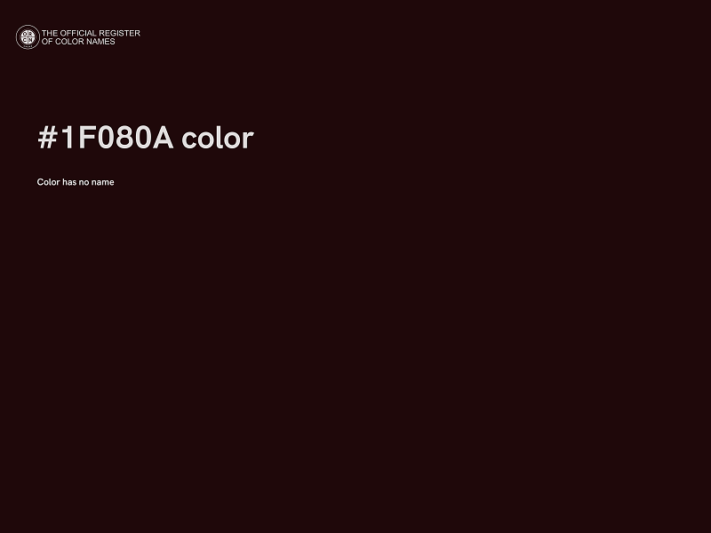 #1F080A color image